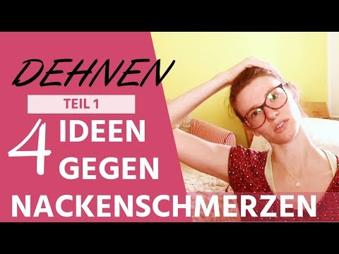 DEHNEN 🌸 Teil 1 // 4 IDEEN gegen Nackenverspannungen // HANNAH MUSKELSCHMERZERFAHRUNG