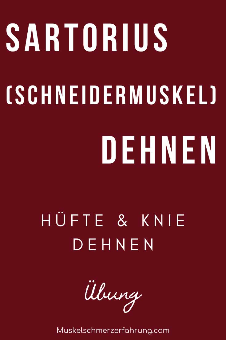 Sartorius (Schneidermuskel), Hüfte & Knie dehnen Übung